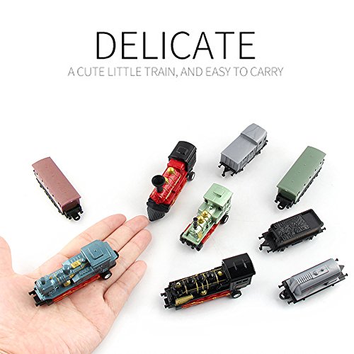 CORPER TOYS Mini Train Toy Die-Cast Pull Back Steam Train Model Set Assorted Styles for Kids Boys - 4 PACKS (16 pieces) - Thumbnail 5