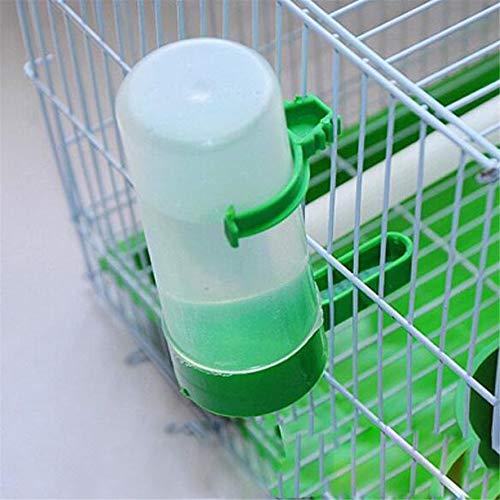 JINLL 2 Stück Vögel Wasserflasche Wasserfutterautomat Spender Wasserschale Für Vögel Papageien Käfig Zubehör Tierbedarf Fütterungsgeräte Behälter Cover
