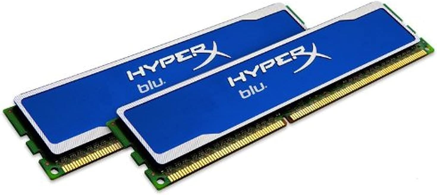 Kingston Hyper X Blu 8 GB (2x4GB Modules) 1600MHz DDR3 Non-ECC CL9 XMP Desktop Memory - KHX1600C9D3B1K2/8GX