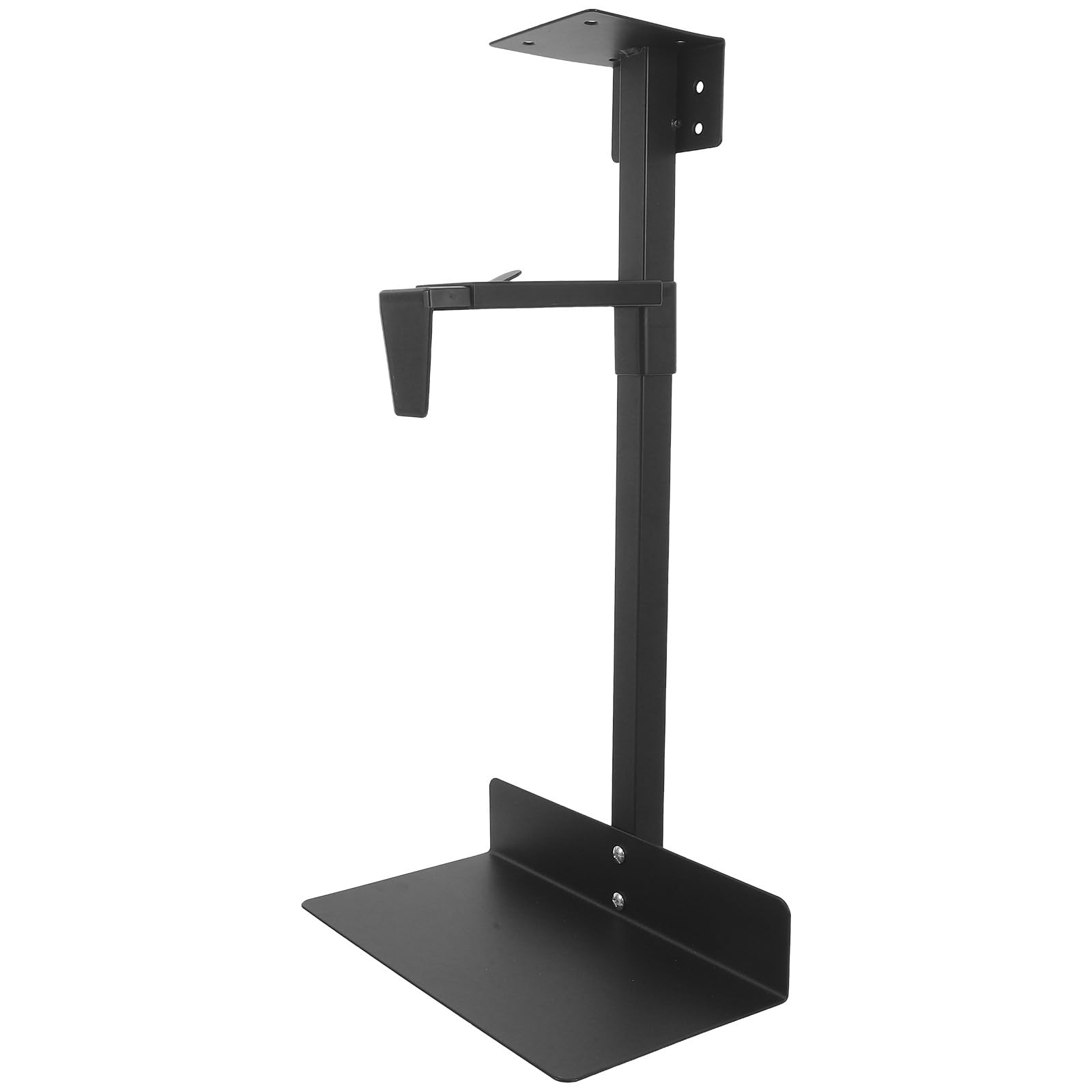 Soporte Torre Pc Escritorio Colgante de Acero Laminado en Frío Negro | Capacidad 25kg, Fácil Instalación bajo Mesa, para CPU, Optimiza Espacio, Uso en Oficina