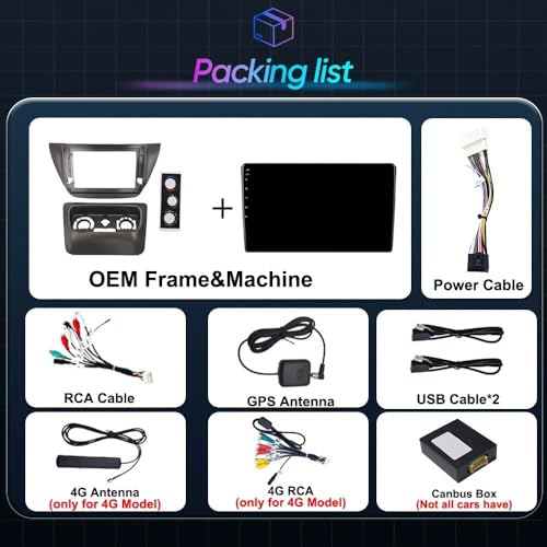 Pantalla Carplay para Mitsubishi Lancer 9 con conexión inalámbrica avanzada y 64GB 7