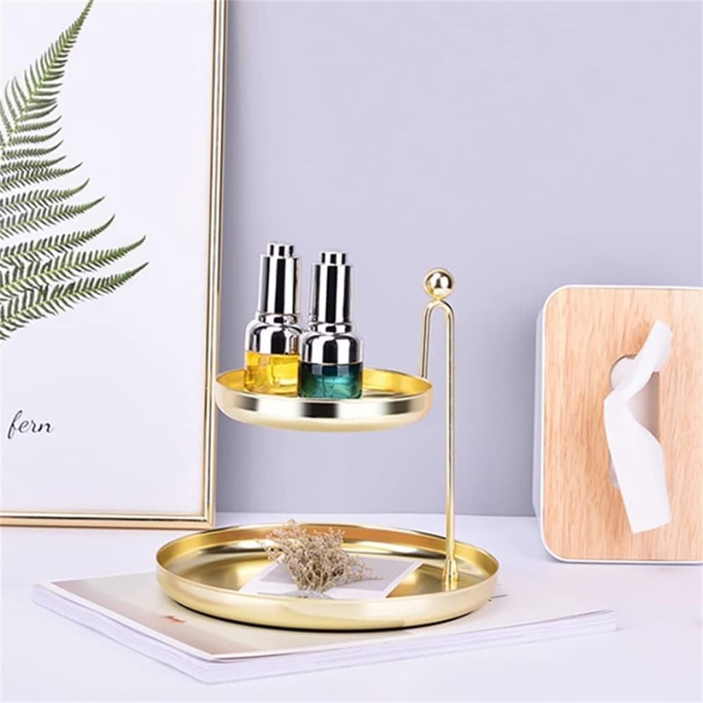 二層ジュエリーラックストレージデスクトップシェルフトレイ 北欧オーナメント ホームデコレーションアクセサリー(カラー:B、サイズ:2