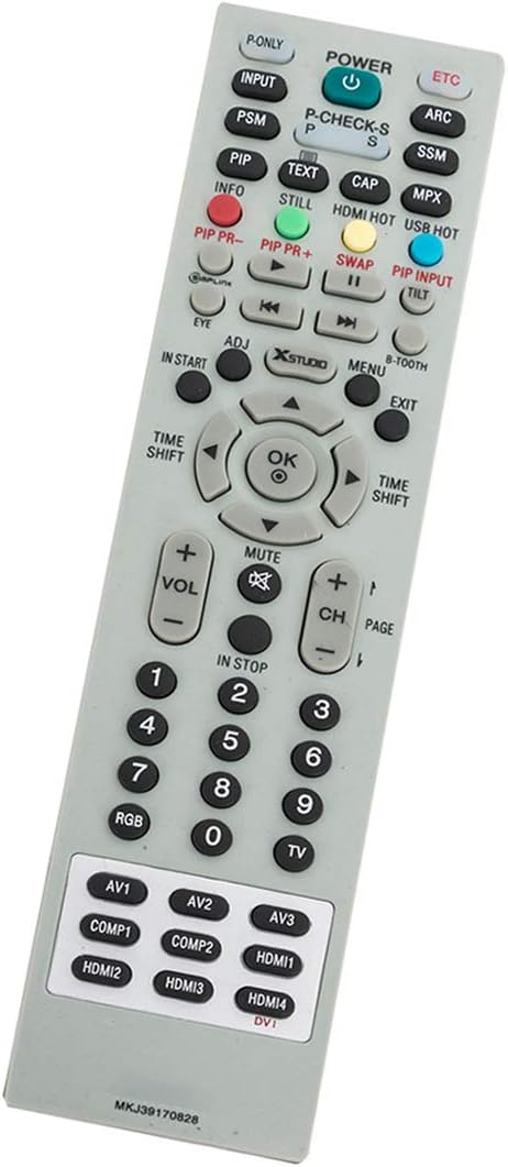ALLIMITY MKJ 39170828 Remote Control Replace for LG Factory SVC Remocon RZ32LZ55 RT20LA33 RL-44SZ20RD RL44NA14T RE-44SZ20RD MZ-42PZ44 MZ40PA10 HW300G.AEU 50PV350 47LN5758 47LA620S