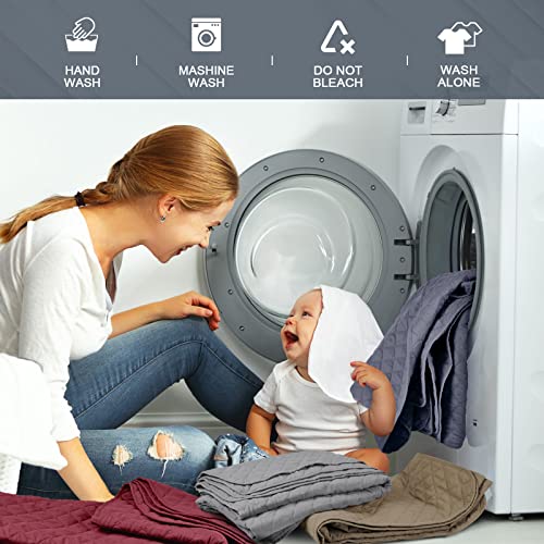 Taococo Waterproof Couch Blanket Dog Bed Cover Couch Cover Pet Blanket For Couch Sofa Chaise Bed, Reversible Sectional Sofa Slipcovers Furniture Protector For Pets Kids (Light Gray, 52X82 Inches) #TOP6