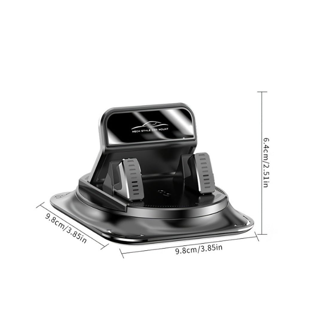 Genérico Soporte para teléfono de Coche con rotación de 360 ​​Grados, Soporte para teléfono de salpicadero con rotación de 360 ​​Grados para Coche, Soporte para teléfono de Coche (5)