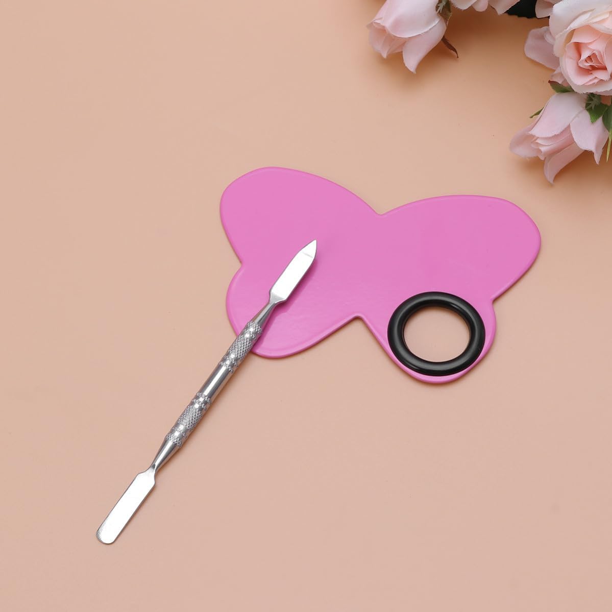 Butterfly Shaped Metal Color Mixing Palette Tray for Home Shop Use