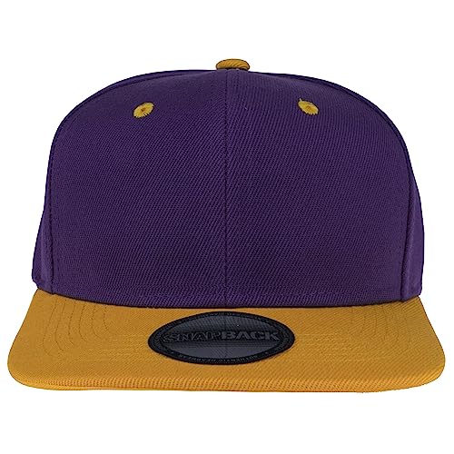 Image of Gelante Plain Blank Flat Brim Adjustable Snapback Baseball Caps Wholesale LOT 12 Pack