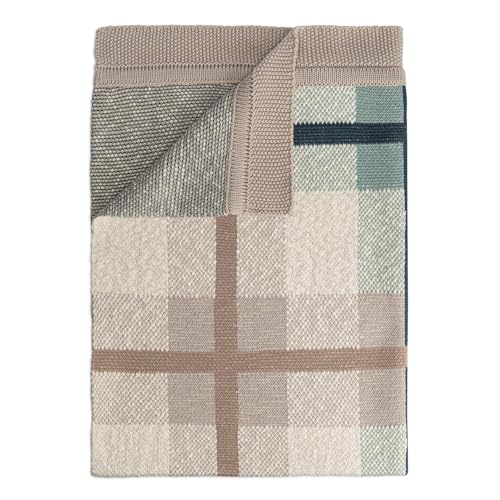 Product Image of the Crane Baby Knitted Baby Blanket, Charlie Farmhouse Plaid Collection, Cotton Baby...