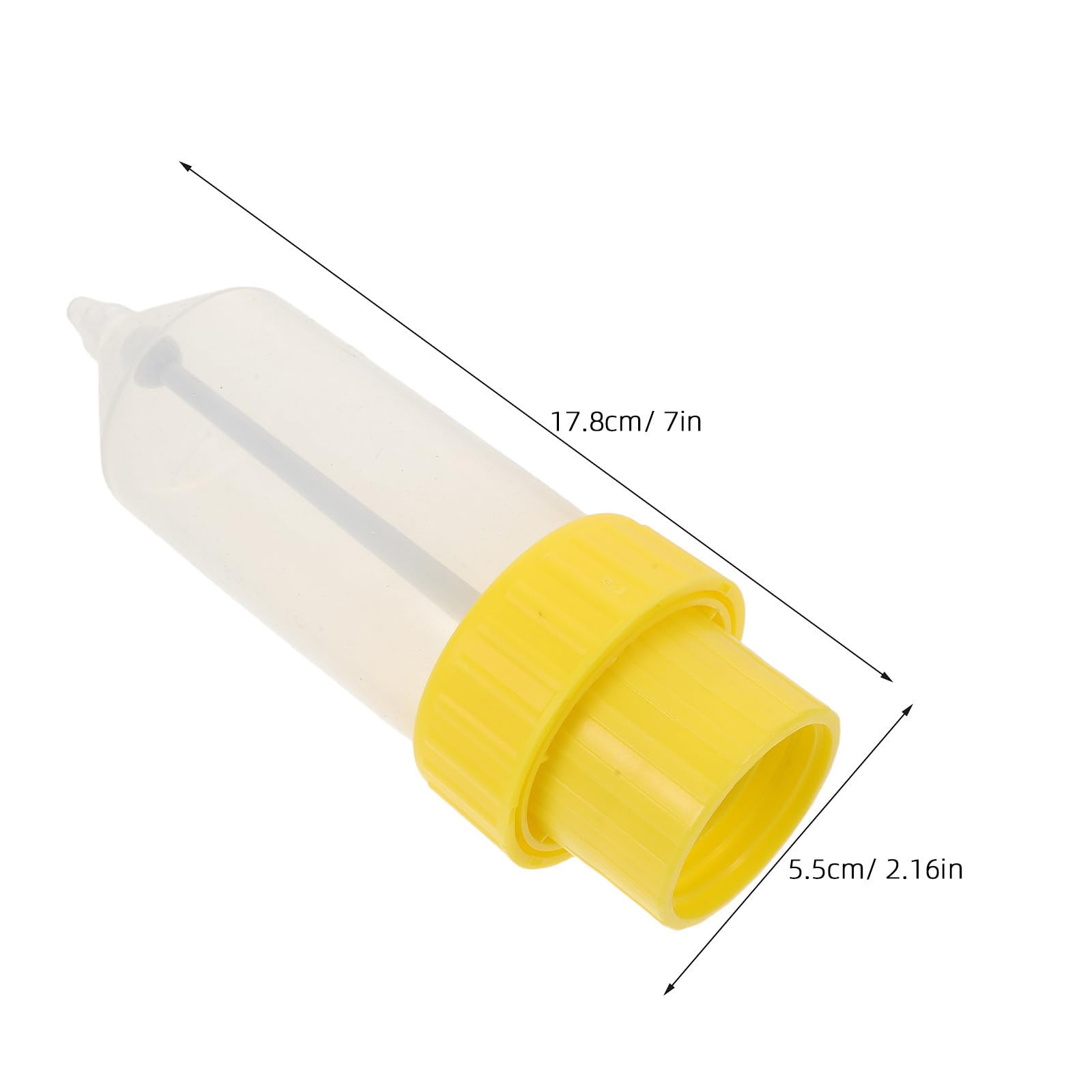 Botella Exprimible Rellenable de Plástico de Color Claro para Condimentos