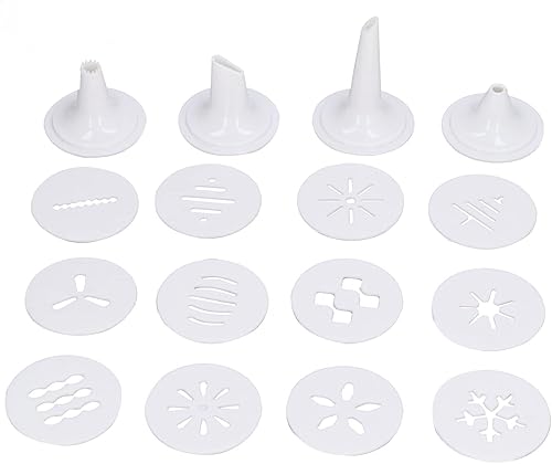 Miniatura 9 de Pistola eléctrica de prensa de galletas, juego de galletas DIY con 9 discos de galletas y 1 punta de glaseado, decoración de pasteles para hornear