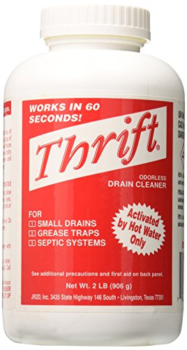 Comparison: Best Drain Cleaner For Black Sludge 11 Thrift Marketing GIDDS-TY-0400879 Drain Cleaner 2 lb , White