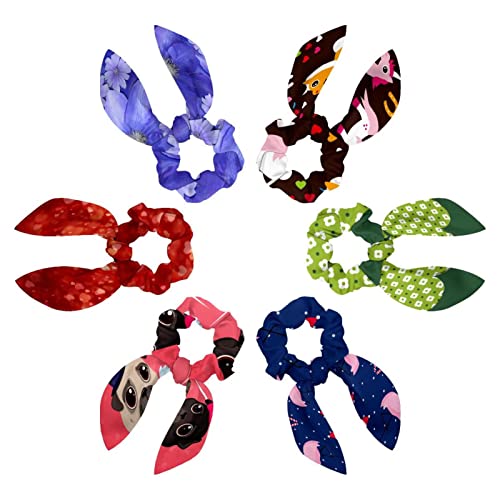Chouchous en velours licorne arc-en-ciel pour accessoiriser les tenues