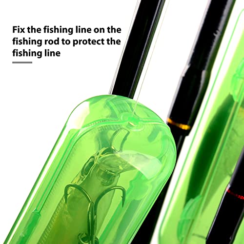 Caikei Fishing Lure Warps Fishing Bait Storage Box 12 Pack Lure Covers Fishing Hook Protector thumb #3