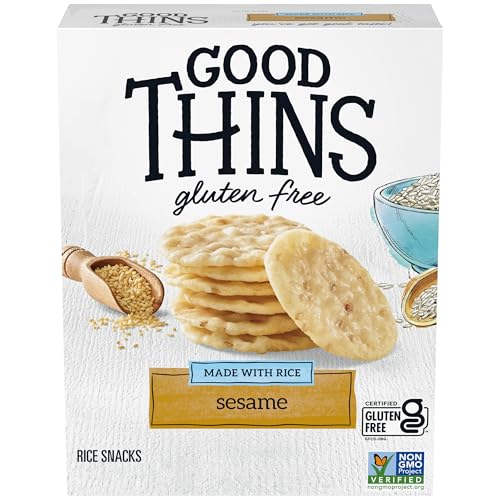 Good Thins Bocadillos de arroz con sésamo, galletas sin gluten, 100 ml