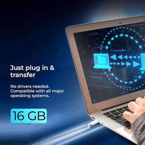 Image of Digitek (Dud 16GB 2.0V) 16GB USB 2.0 U Disk Flash Drive, High Speed Read & Write Pen Drive, Magnetic, X-Ray & Temperature Resistant, Compatible with Windows & Mac OS