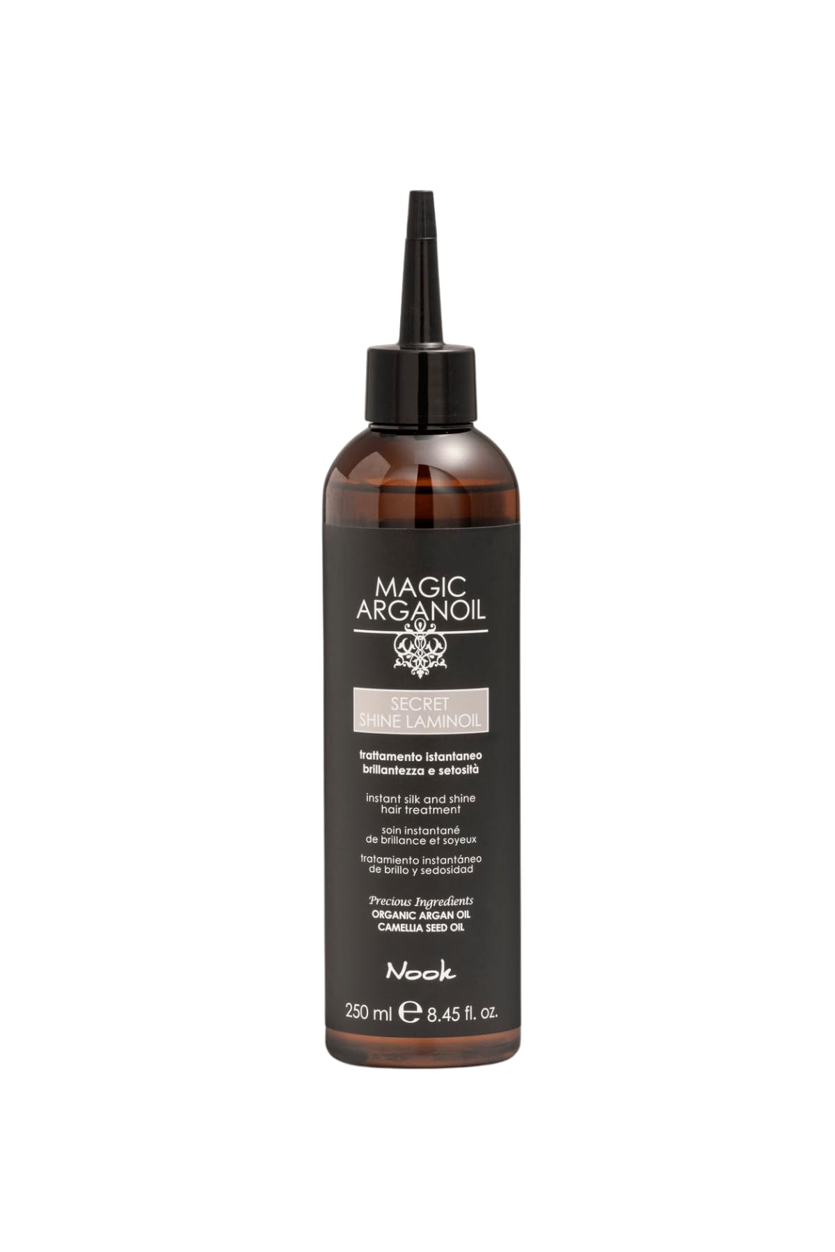 Nook Magic Arganoil Saç Bakım Yağı, Ayna Parlaklığı ve Isı Koruma, Paraben, SLES ve SLS İçermez, 250 ml