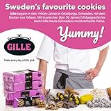Gille Schwedische Hafertaler Havre flarn, 600 g Haferkekse, knusprig & laktosefrei, mit 23% Haferflocken, traditionelles Gebäck aus Schweden