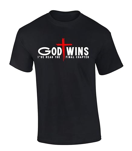 Mens Christian Shirt God Wins I Have Read The Final
