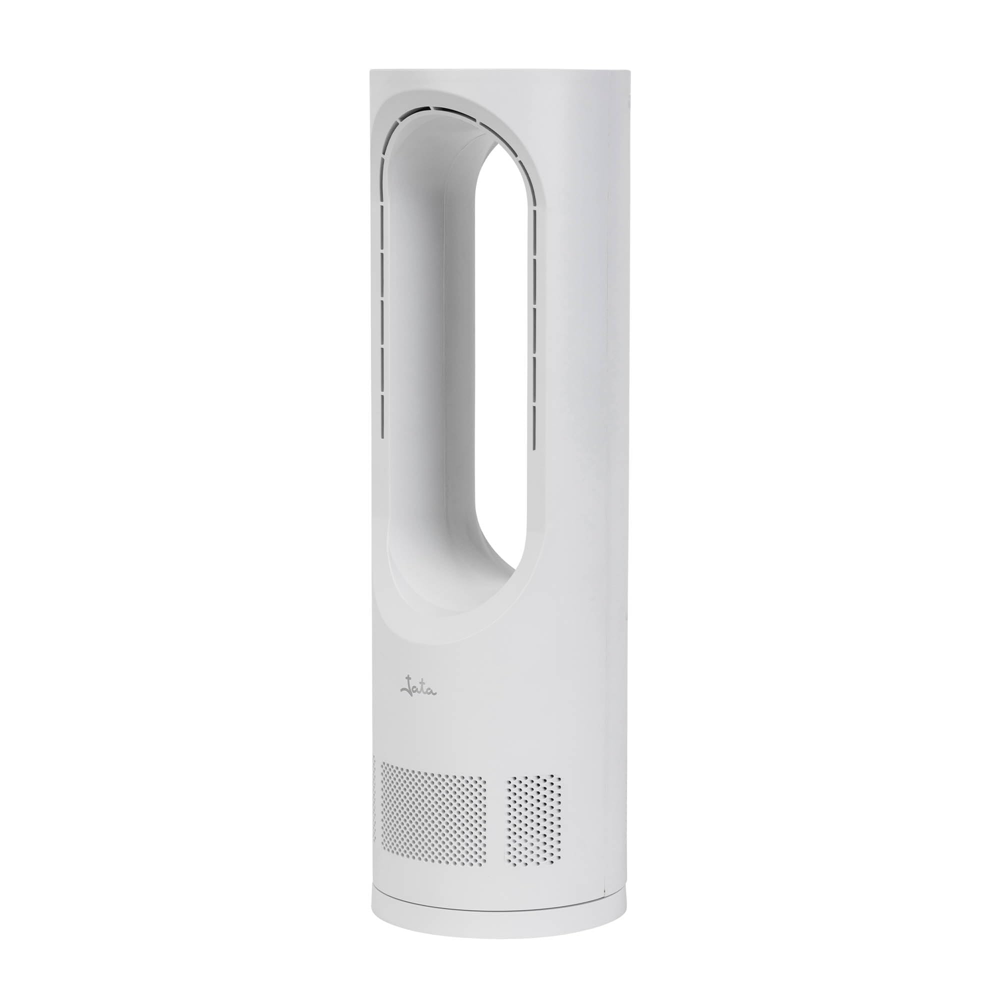 JATA JVSA3430 Kompaktowy wentylator bezłopatkowy, 15 W, cichy z 5 prędkościami, oscylacja 60°, minutnik 9h, panel dotykowy LED, niskie zużycie energii