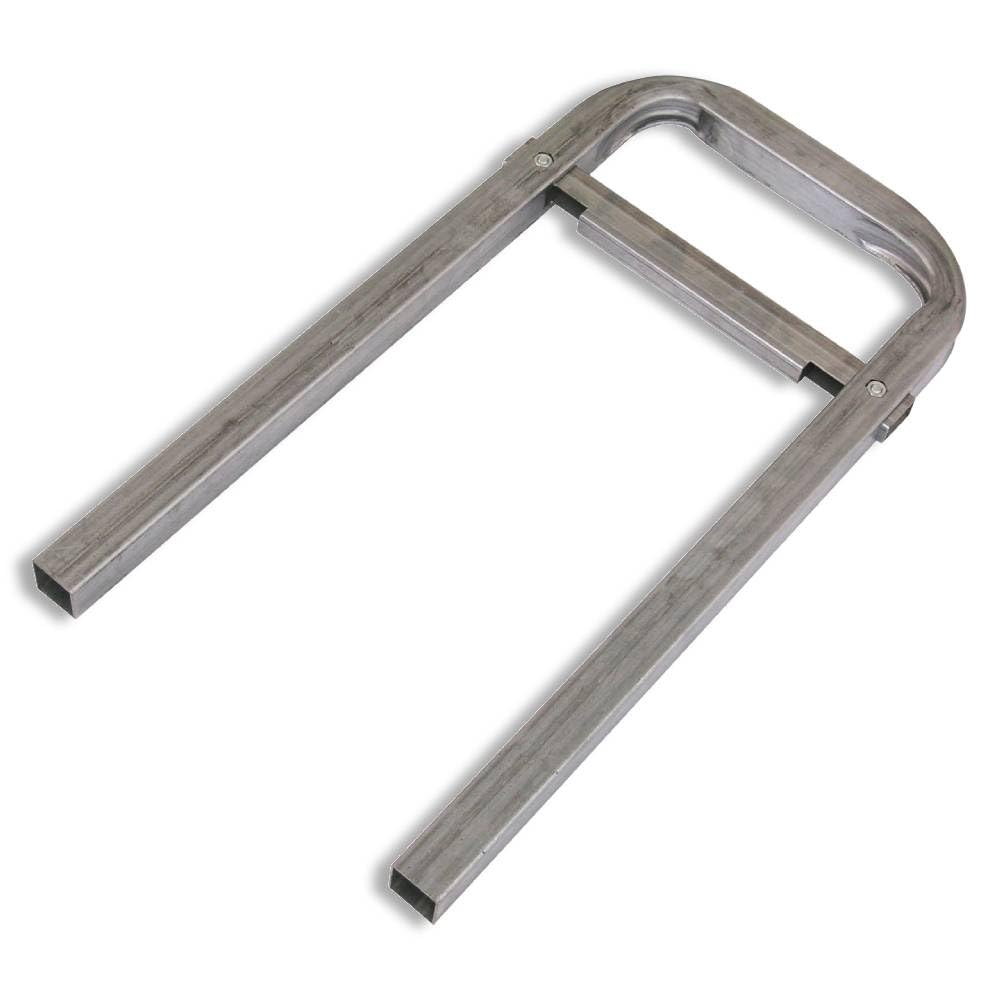 MONDELIN - Étrier de Coffrage largeur 200 mm Mondelin – Boulonné, Tube Carré 20 mm – Compatible Panneaux 27 mm – Outil Maçonnerie Professionnel (Gris, 200 mm, Boulonné, Professionnel)