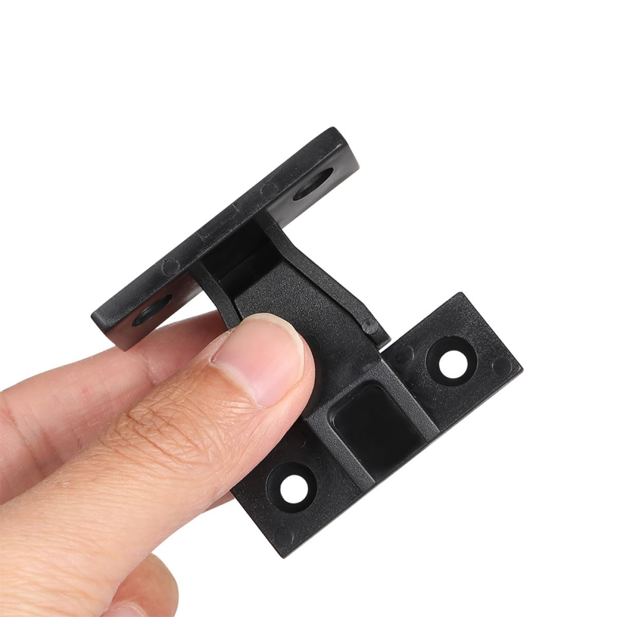 PRETYZOOM 20 Stück Schwarze Kunststoff Möbelverbinder Schnellinstallation Verdeckte Montage Eckclips zum Aufstecken für Schrank und Kleiderschrankbefestigungsmaterial