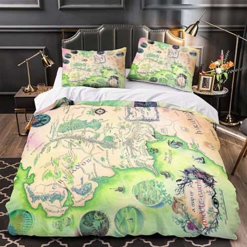 Housse de couette imprimé 3D super douce pour lit king - 2