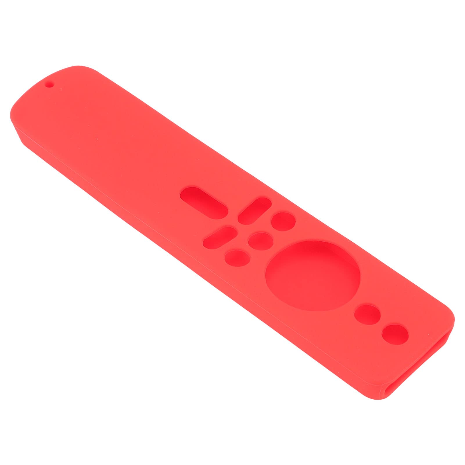 Cover per Telecomando in Silicone Antiscivolo per TV Stick 4K - Custodia Protettiva Antiurto con Cordino - Materiale Lavabile, Accesso Completo Ai Pulsanti (Insieme rosso)
