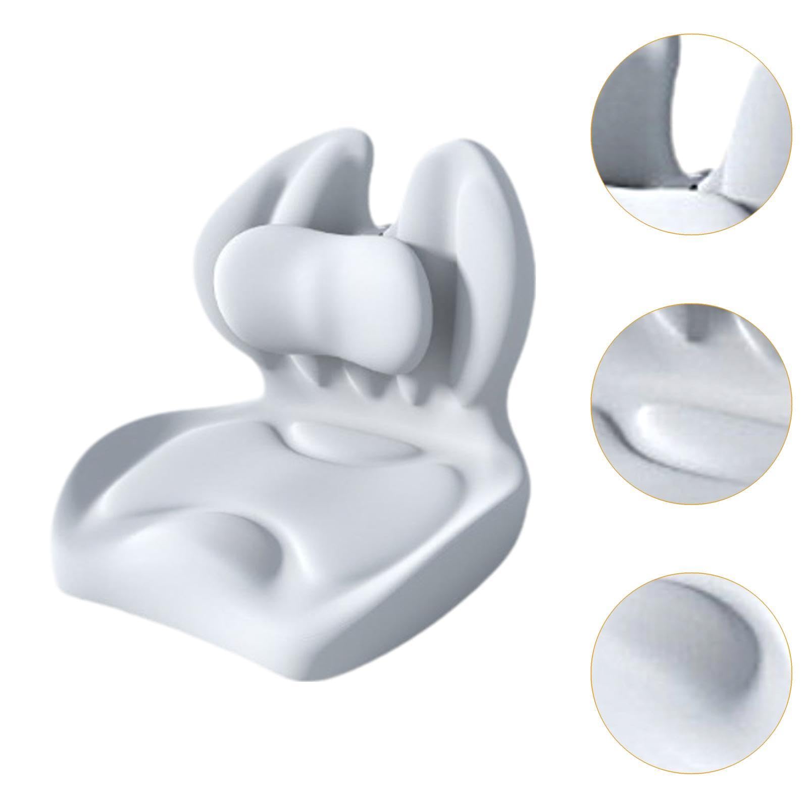 Sharplace Cuscino Sedile in Memory Foam Cuscino Lombare Versatile Morbido Comodo Coperchio Rimovibile di Supporto Posteriore per sedili Auto, Grigio