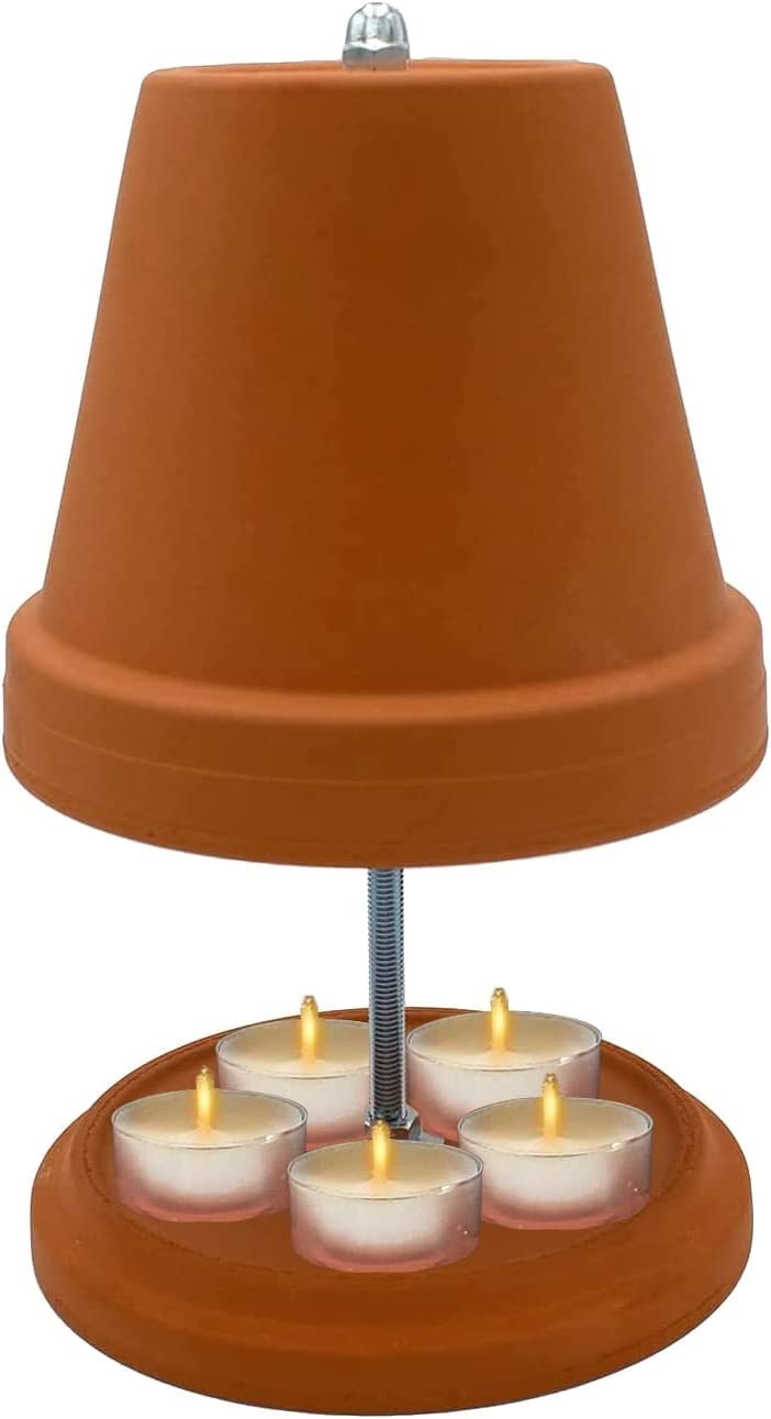 Amazon.com: Tea Light Candle Heater ,Terracotta Candle Heater for Indoor ,Tealight  Candle Room Heater , Double-Walled Tea Light Oven Candle Holder (Without  Candle) : Home u0026 Kitchen
