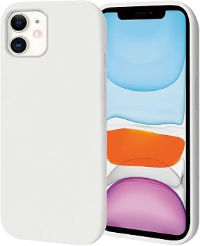 Sizkawil iPhone 11 Case Cover Silicone Shockproof Smartphone Case Cotton Candy Pack of 1 Vanilla