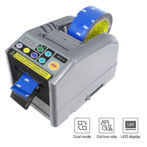 Vogvigo - Dispensador de cinta eléctrica automático, dispensador de cinta adhesiva automática para máquina de embalar, cortador de cinta adhesiva de doble cara, paño de cristal y lámina de cobre