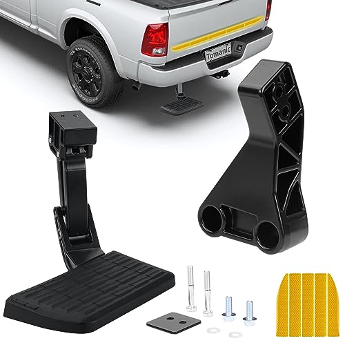 75306-01A Retractable Rear Bedstep Compatible with Ram 1500 Ram 2500/3500 (Excludes Dual Exhaust & EcoDiesel Models) 2009-2018 Pickup OEM Replacement Truck Tailgate Bumper Corner Foot Step