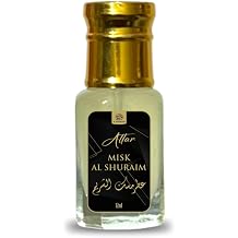 Attar Misk Al Shuraim - Premium Arabic Fresh Woody Musk Fragrance - 12ml 1 Tola Pack of 1