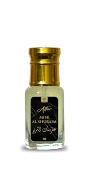 Attar Misk Al Shuraim - Premium Arabic Fresh Woody Musk Fragrance - 12ml 1 Tola Pack of 1