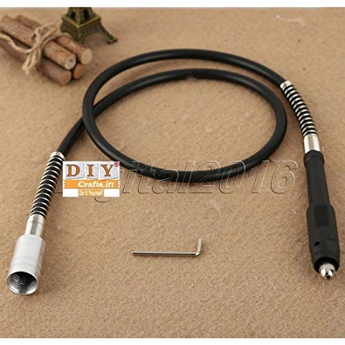 Image of DIY Crafts Pattern No # 8, Black Silver D, 108cm * 2cm for Dremel 3000 4000 Electric Drill Rotary Grinder Tool Attachments Flexible Shaft Fits P (Pattern No # 8, Black Silver D)