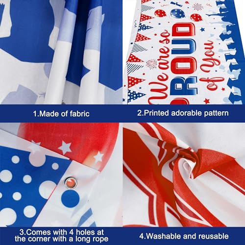 Image of KatchOn, We are So Proud of You Banner - XtraLarge, 72x44 Inch | Congratulations Banner Red and Blue, Nurse Graduation Decorations | Graduation Backdrop, Graduation Decorations 2026