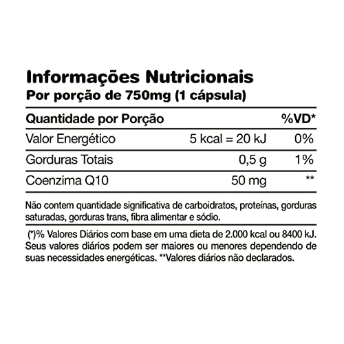 Q10 Coenzima 50mg por cápsula 750mg 60 cápsulas, Nutrends