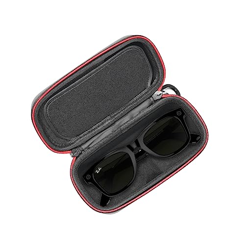 RLSOCO Estojo de viagem para óculos Ray-Ban Meta Wayfarer (regular)/Wayfarer (grande)/Headliner (regular)/Headliner (ponte baixa)/Skyler Smart Glasses