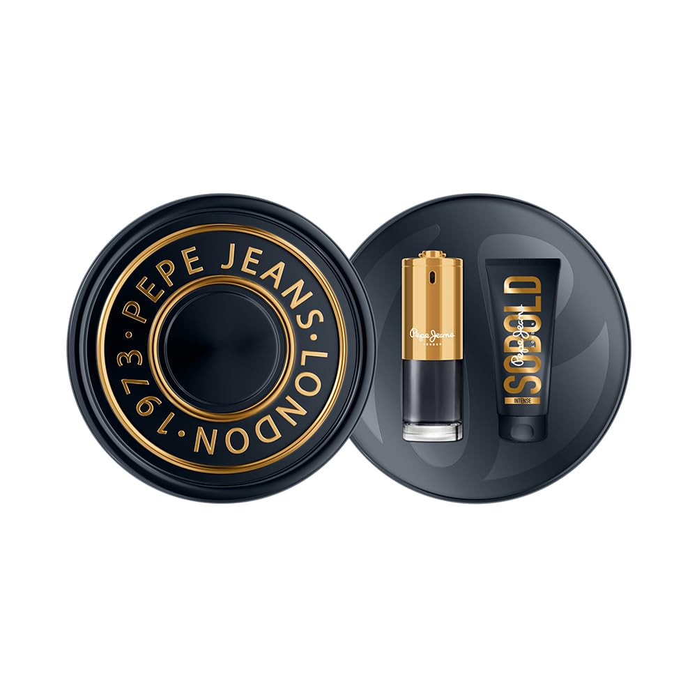 Pepe Jeans SoBold Intense For Him Estuche Regalo Perfumes Hombre Pack de 2 Piezas Eau de Parfum 100ml y Shower Gel 100ml Set Fragancia Ambarada y Especiada