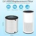 NXBHG Lv-H133 Replacement Filter Only Compatible with LEVOIT LV-H133 Filter, Efficient Middle Filter and Activated Carbon Filter Set, LV-H133-RF, 2 Pack