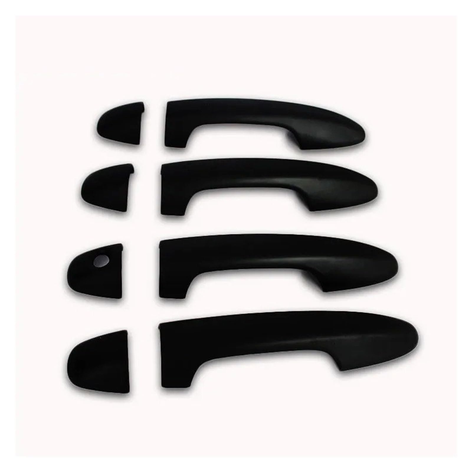 Punxdda Car Exterior Door Handle for Toyota for Hilux Revo Rocco Fortuner Innova 2016-2020 2023 4x4 4x2 SR5 for Rav4 2016-2018 Carbon Fiber Door Handle Cover(Black)