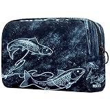 Pisces Trousse de toilette portable pour femme et fille