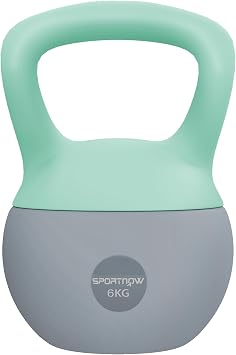 SPORTNOW 4/6/8/10/12kg Soft Kettlebell with Non Slip Handle Grey