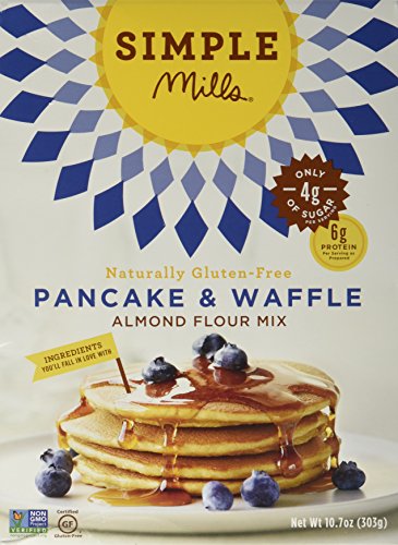 Simple Mills Almond Flour Pancake Mix & Waffle Mix, Gluten Free, Made with whole foods, (Packaging May Vary), 10.7 Ounce (Pac