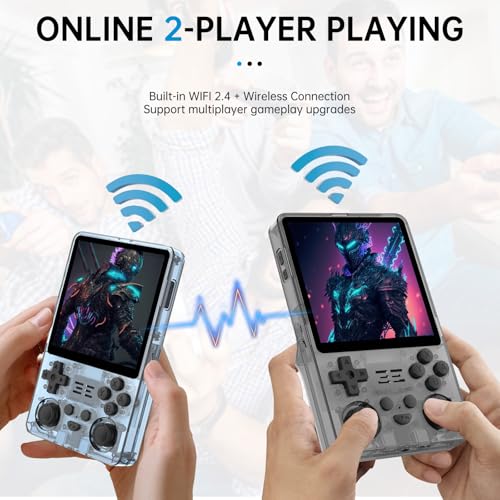 2025 Retro Handheld Game Console – 4-Inch IPS Screen, 5000mAh Battery for 10-Hour Playtime, Supports Multiplayer & TV Output, Includes Protective Case – Black - Image 6