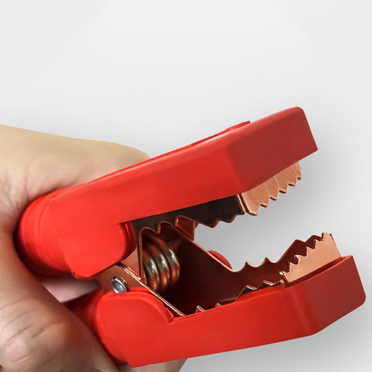 HEALLILY Câbles de Démarrage Automobile, Câbles Démarrage D'urgence 2500a, Pvc, Diamètre 11mm, Pinces Crocodiles à Dents et Ressorts, pour Voiture et Suv