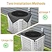 Kipiea Central Air Conditioner Mesh Covers for Outside Units, Top Universal Upgrade Mesh Outdoor AC Unit Cover Defender for All Seasons (36