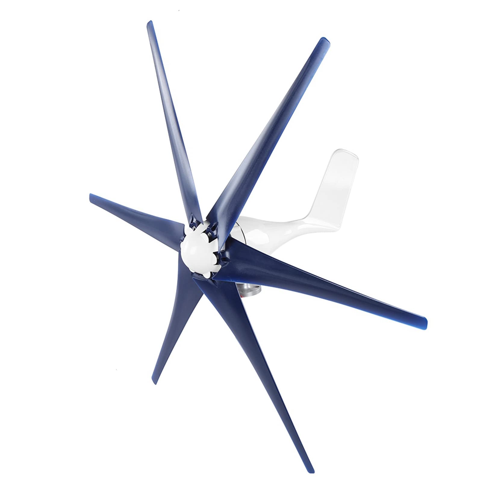 Generic Turbinas Eólicas Máquina Industrial de 6 Palas 800W, Alta Utilización de Energía, Fácil Instalación, para Barcos, Terrazas, Cabinas, Fibra de Nylon (48V)