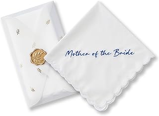 Truliva Wedding Gifts: Mother & Father of the Bride Handkerchiefs, Something Blue