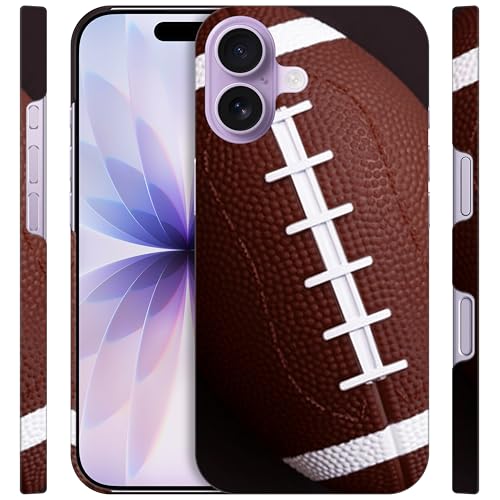 Coque iPhone 17 imprimée rugby américain GlamCase en PC blanc
